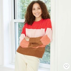 💙2/$40|NWT A New Day Colorblock Sweater Medium